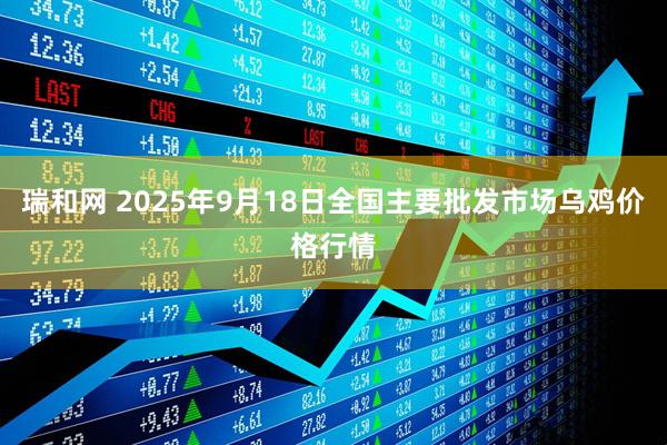 瑞和网 2025年9月18日全国主要批发市场乌鸡价格行情