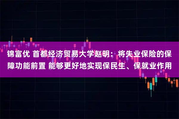 锦富优 首都经济贸易大学赵明：将失业保险的保障功能前置 能够更好地实现保民生、保就业作用